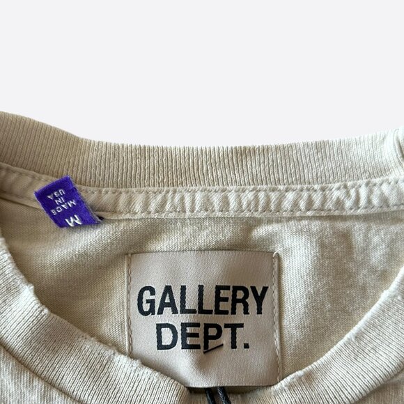 Gallery Dept Antique White & Black See Thru People T-Shirt - Picture 3 of 4